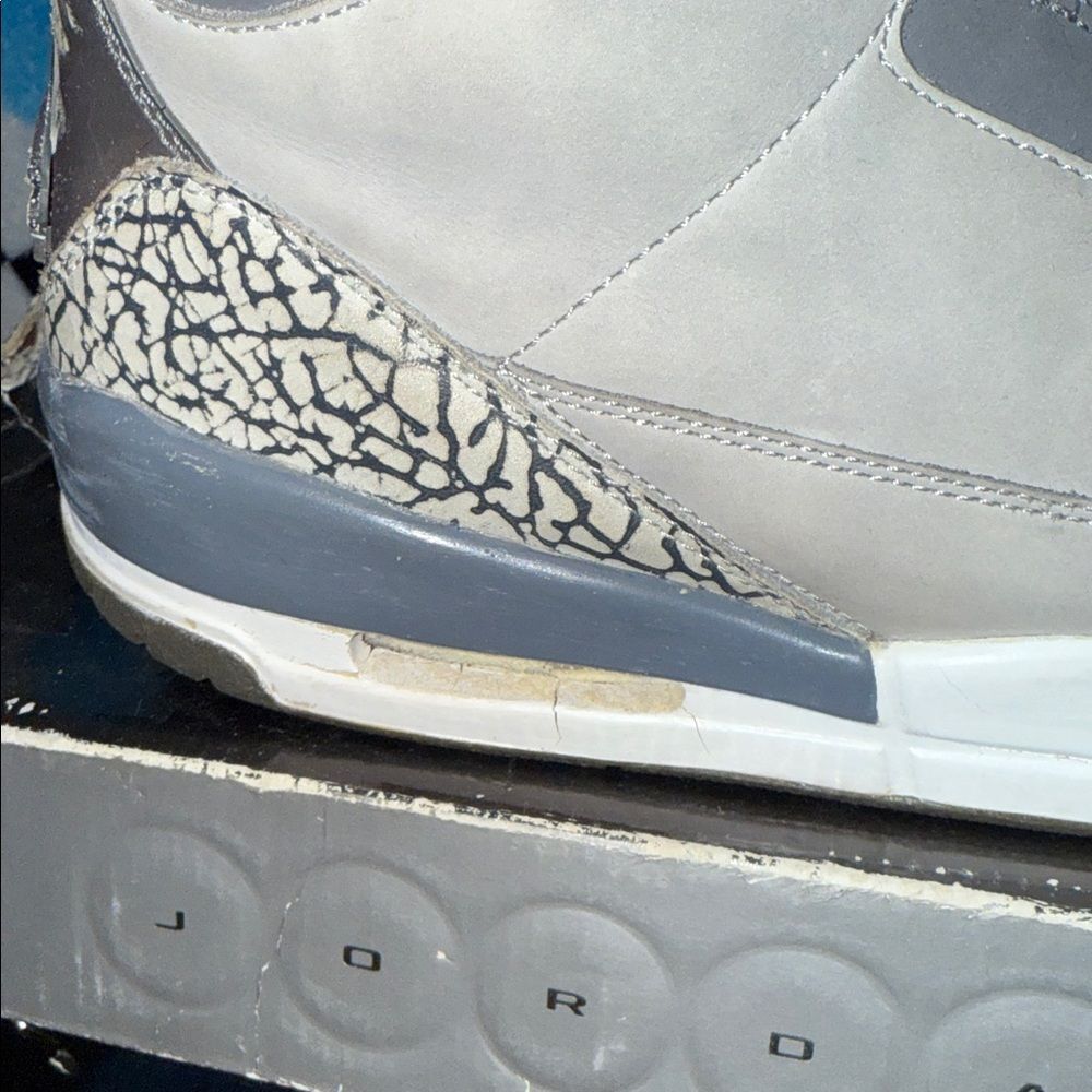 Air Jordan 3 Cool Gray Sneakers White - Picture 8 of 16